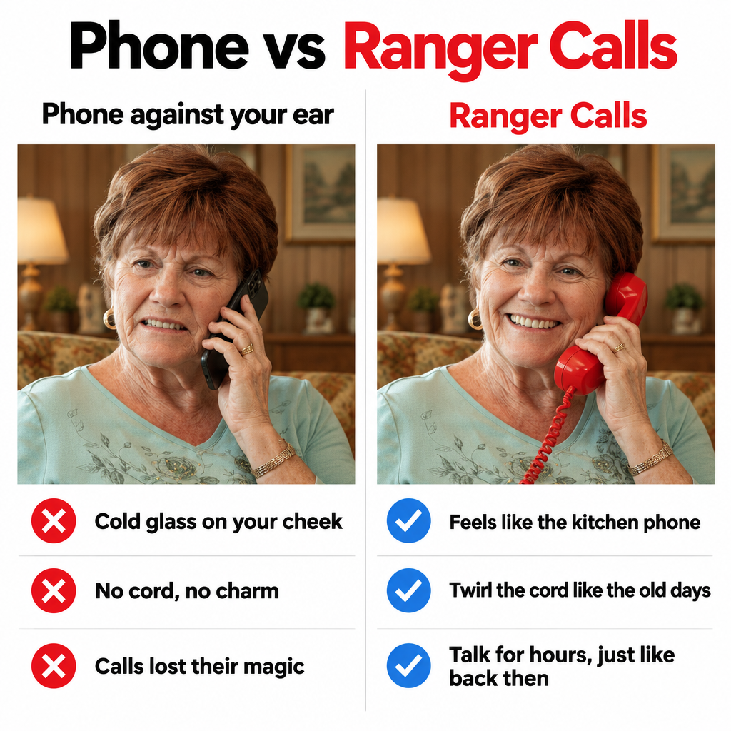 RewindRing Retro Phone Headset